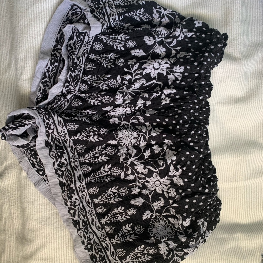 Grey and black, cloth/cotton shorts